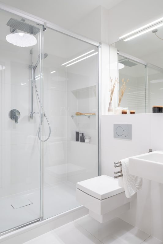 Stylish Shower with Built-in Storage